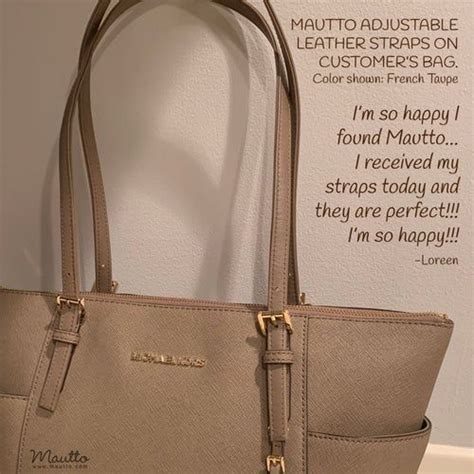 michael kors replacement strap handbag|Michael Kors signature tote strap.